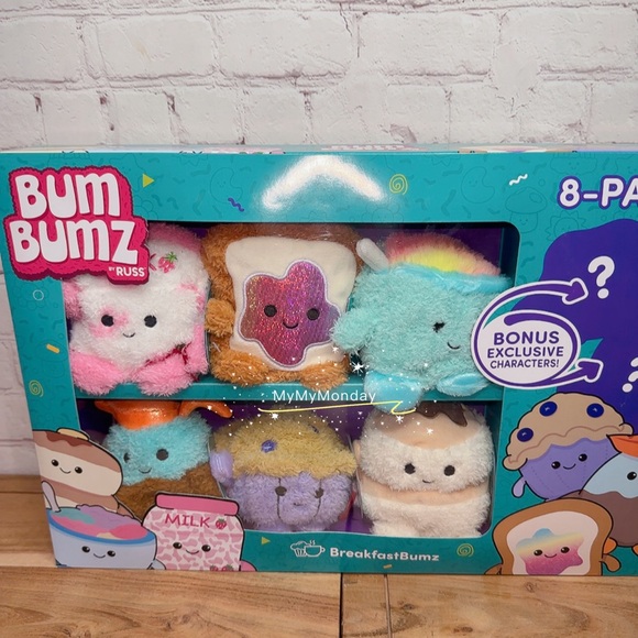 Bum Bumz Russ Breakfast Plush Set of 8 - Picture 2 of 3